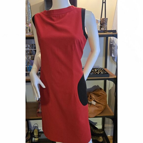 Bianca Nygard  Red Shift Dress size 14 - Picture 3 of 11